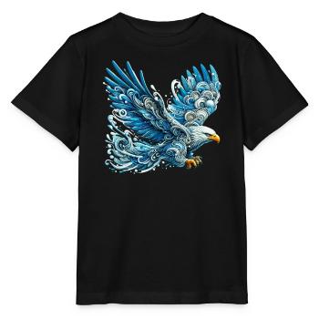 Eagle - Stanley/Stella MINI CREATOR Kids’ T-Shirt - black - Front - Mikhail (115cm)