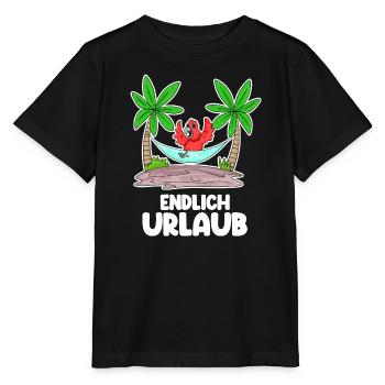 Urlaub Ferien Frei - Stanley/Stella Kinder T-Shirt MINI CREATOR  - Schwarz - Vorne - Mikhail (115cm)