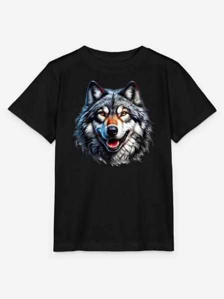 Wolf - Stanley/Stella Kinder T-Shirt MINI CREATOR  - Schwarz