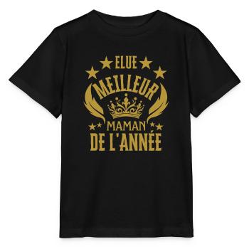Beste Mutter des Jahres - Stanley/Stella Kinder T-Shirt MINI CREATOR  - Schwarz - Vorne - Mikhail (115cm)