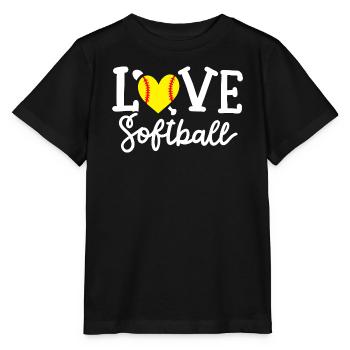 Softball-Spieler Softball - Stanley/Stella Kinder T-Shirt MINI CREATOR  - Schwarz - Vorne - Mikhail (115cm)