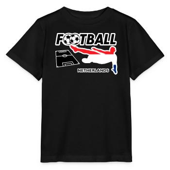 Fußball Fieber Niederlande - Stanley/Stella Kinder T-Shirt MINI CREATOR  - Schwarz - Vorne - Mikhail (115cm)