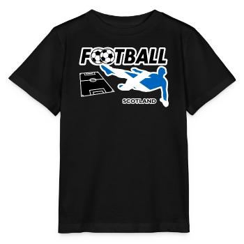 Fußball Fieber Schottland - Stanley/Stella Kinder T-Shirt MINI CREATOR  - Schwarz - Vorne - Mikhail (115cm)