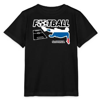 Fußball Fieber Slovenien - Stanley/Stella Kinder T-Shirt MINI CREATOR  - Schwarz - Vorne - Mikhail (115cm)