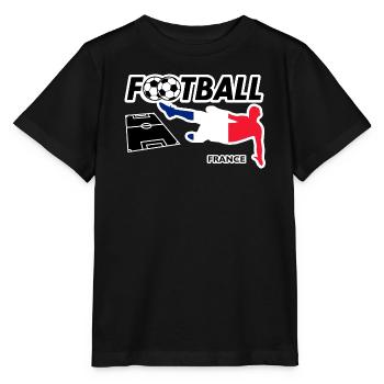 Fußball Fieber Frankreich - Stanley/Stella Kinder T-Shirt MINI CREATOR  - Schwarz - Vorne - Mikhail (115cm)