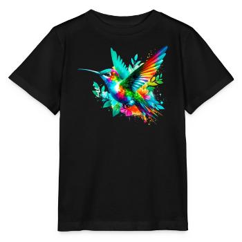 Kolibri - Stanley/Stella Kinder T-Shirt MINI CREATOR  - Schwarz - Vorne - Mikhail (115cm)