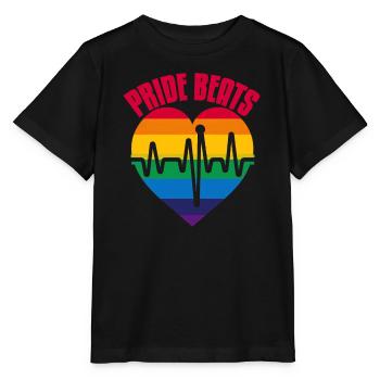 PRIDE BEATS: Celebrate Pride and Unity - Stanley/Stella MINI CREATOR Kids’ T-Shirt - black - Front - Mikhail (115cm)