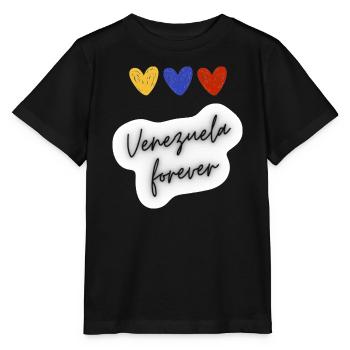 Venezuela für immer - Stanley/Stella Kinder T-Shirt MINI CREATOR  - Schwarz - Vorne - Mikhail (115cm)