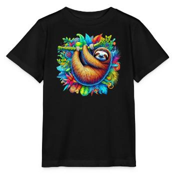 Paresse - T-shirt bio MINI CREATOR Stanley/Stella Enfant - noir - Devant - Mikhail (115cm)