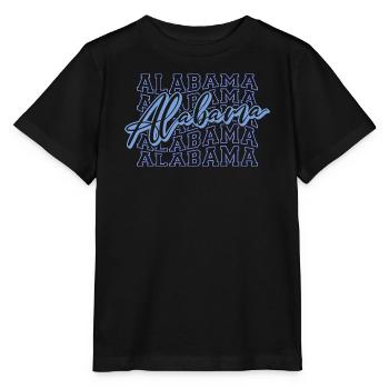 Alabama Script Schriftzug - Stanley/Stella Kinder T-Shirt MINI CREATOR  - Schwarz - Vorne - Mikhail (115cm)