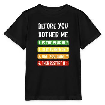 Computer Checklist - Stanley/Stella MINI CREATOR Kids’ T-Shirt - black - Front - Mikhail (115cm)