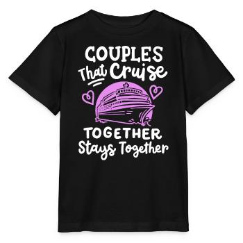 Kreuzfahrt für Paare - Stanley/Stella Kinder T-Shirt MINI CREATOR  - Schwarz - Vorne - Mikhail (115cm)