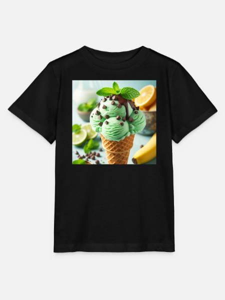Minz-Eis - Stanley/Stella Kinder T-Shirt MINI CREATOR  - Schwarz