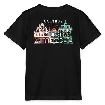 Cottbus Altmarkt, Simply beautiful! Brandenburg - Stanley/Stella MINI CREATOR Kids’ T-Shirt - black - Front - Mikhail (115cm)