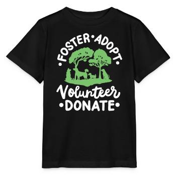 Hunderettung Tierheim - Stanley/Stella Kinder T-Shirt MINI CREATOR  - Schwarz - Vorne - Mikhail (115cm)