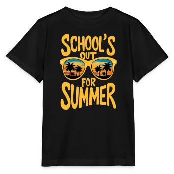 Summer sunset sunglasses design - Stanley/Stella MINI CREATOR Kids’ T-Shirt - black - Front - Mikhail (115cm)