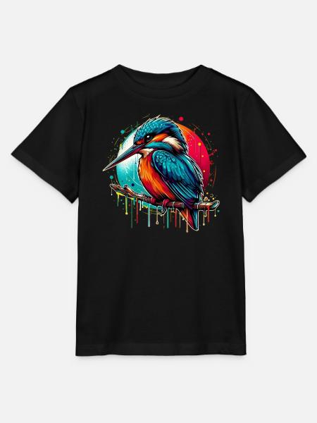 Eisvogel - Stanley/Stella Kinder T-Shirt MINI CREATOR - Schwarz