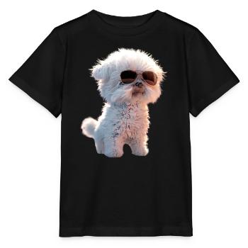 Maltais Petit Chien Maltais Amour Doux Maltais - T-shirt bio MINI CREATOR Stanley/Stella Enfant - noir - Devant - Mikhail (115cm)