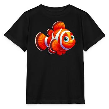 Poisson-clown - T-shirt bio MINI CREATOR Stanley/Stella Enfant - noir - Devant - Mikhail (115cm)