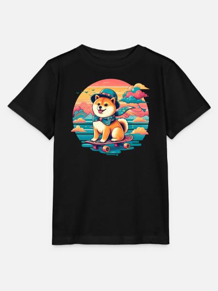 Shiba Inu - Stanley/Stella Kinder T-Shirt MINI CREATOR - Schwarz