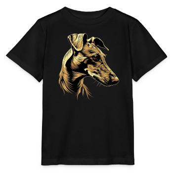 Windhund Hundeliebhaber Jagdhund Liebe Greyhound - Stanley/Stella Kinder T-Shirt MINI CREATOR  - Schwarz - Vorne - Mikhail (115cm)