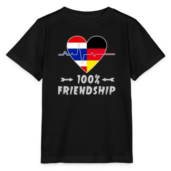 100 % amitié entre la Thaïlande et l'Allemagne - T-shirt bio MINI CREATOR Stanley/Stella Enfant - noir - Devant - Mikhail (115cm)