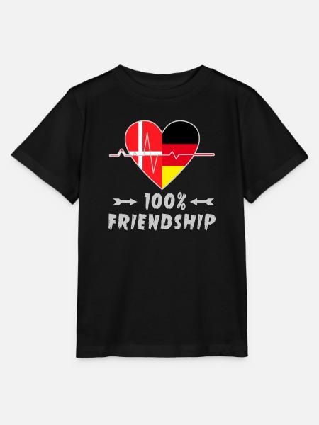 Danimarca e Germania 100% amicizia - Stanley/Stella T-shirt MINI CREATOR til børn - sort