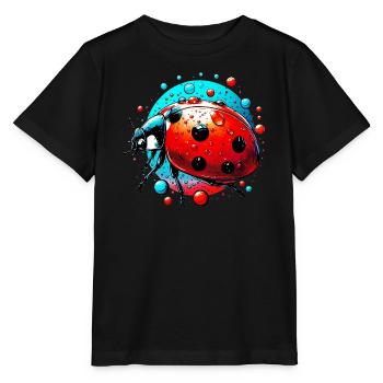 Ladybug - Stanley/Stella MINI CREATOR Kids’ T-Shirt - black - Front - Mikhail (115cm)