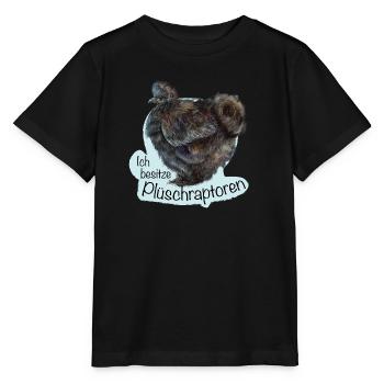 The Plush Raptors - Stanley/Stella MINI CREATOR Kids’ T-Shirt - black - Front - Mikhail (115cm)