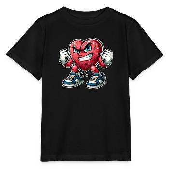 Angry Heart Design - Stanley/Stella MINI CREATOR Kids’ T-Shirt - black - Front - Mikhail (115cm)
