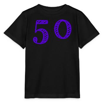 50. 50 ANS. 50e ANNIVERSAIRE. ANNIVERSAIRE 50 ANS. - T-shirt bio MINI CREATOR Stanley/Stella Enfant - noir - Devant - Mikhail (115cm)