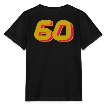60. 60 ANS. 60e ANNIVERSAIRE. ANNIVERSAIRE 60 ANS. - T-shirt bio MINI CREATOR Stanley/Stella Enfant - noir - Devant - Mikhail (115cm)