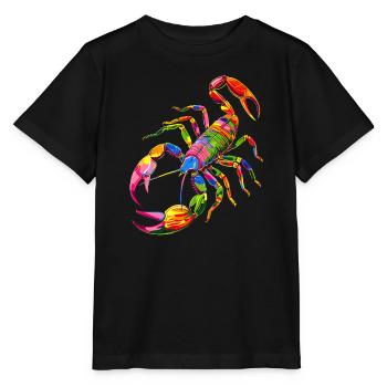 Scorpio Arachnids Scorpion Funny Scorpions - Stanley/Stella MINI CREATOR Kids’ T-Shirt - black - Front - Mikhail (115cm)