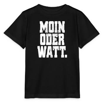 Moin or Watt Ruhrgebiet Ruhrpott Hamburg Moin - Stanley/Stella MINI CREATOR Kids’ T-Shirt - black - Front - Mikhail (115cm)