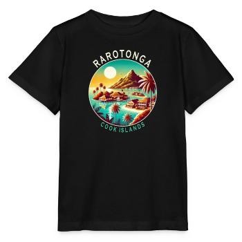 Parotonga Cook Islands Pazifik Reise - Stanley/Stella Kinder T-Shirt MINI CREATOR  - Schwarz - Vorne - Mikhail (115cm)