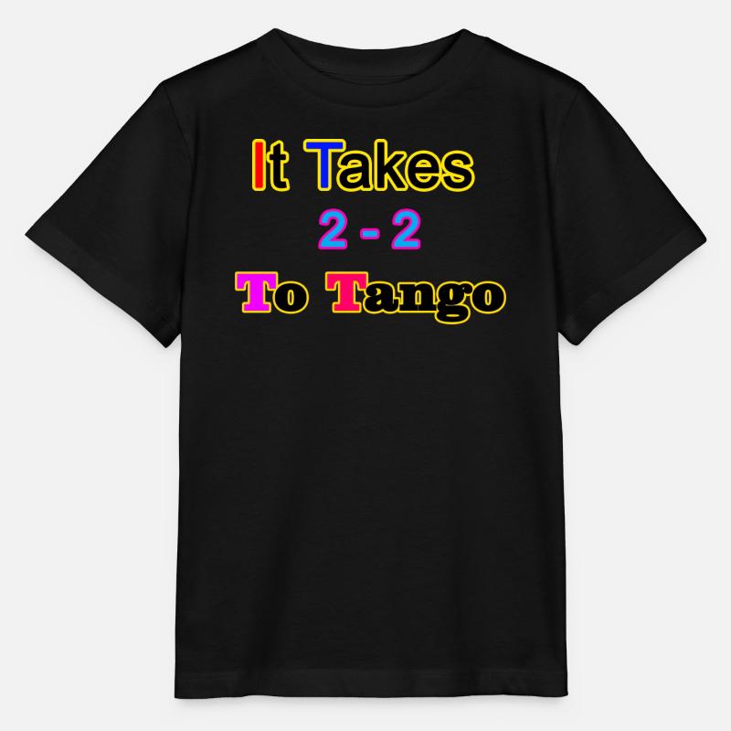 Il faut être 2 pour danser le tango - T-shirt bio MINI CREATOR Stanley/Stella Enfant - noir