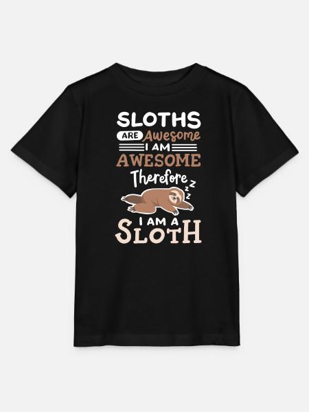 Faultier Liebhaber - Stanley/Stella Kinder T-Shirt MINI CREATOR  - Schwarz
