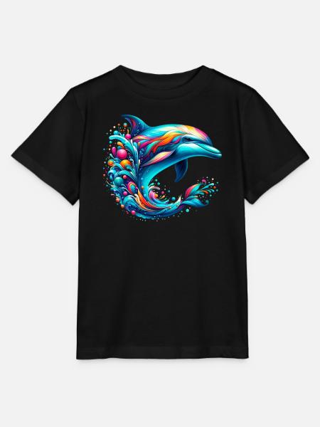 Delfin - Stanley/Stella Kinder T-Shirt MINI CREATOR - Schwarz