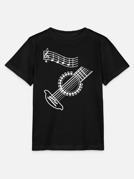 Gitarre musiker - Stanley/Stella Kinder T-Shirt MINI CREATOR  - Schwarz