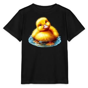 Caneton Canard Canard Canard - T-shirt bio MINI CREATOR Stanley/Stella Enfant - noir - Devant - Mikhail (115cm)