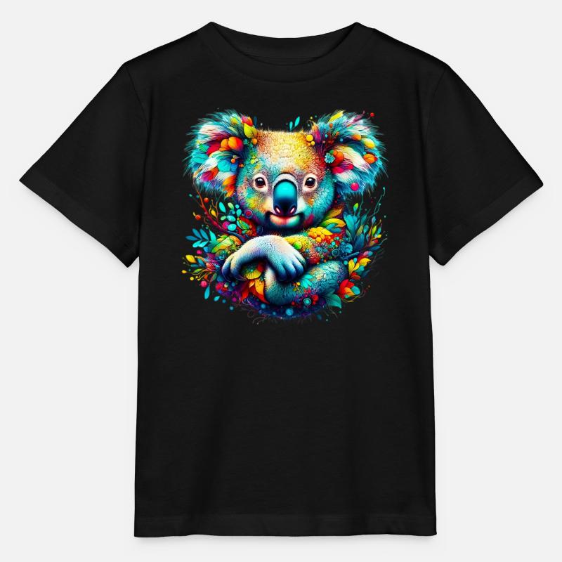 Koala - Stanley/Stella Kinder T-Shirt MINI CREATOR  - Schwarz