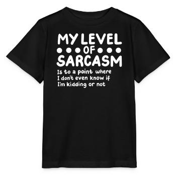 Sarkasmus Sarkastisch - Stanley/Stella Kinder T-Shirt MINI CREATOR  - Schwarz - Vorne - Mikhail (115cm)