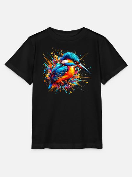 Eisvogel - Stanley/Stella Kinder T-Shirt MINI CREATOR  - Schwarz