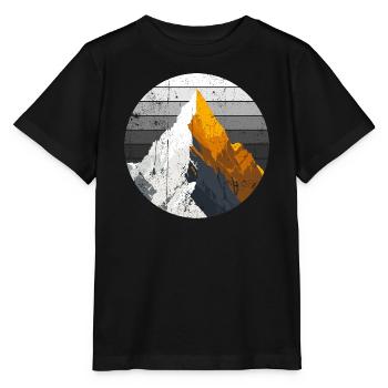 Gradient Peak Summit - Stanley/Stella MINI CREATOR Kids’ T-Shirt - black - Front - Mikhail (115cm)