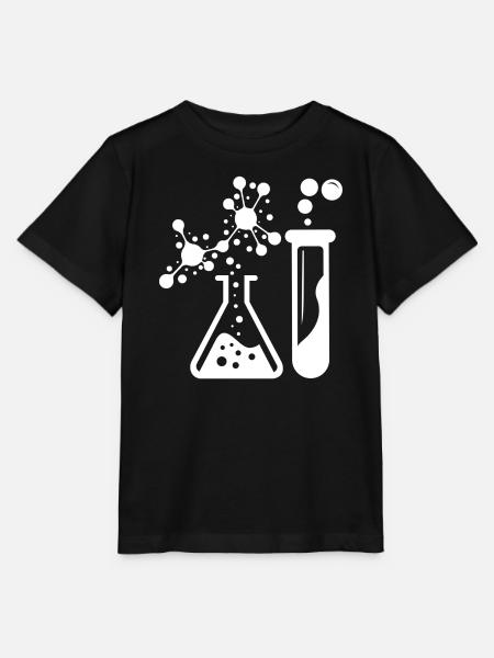 Chemie Silhouette Labor-Experiment - Stanley/Stella Kinder T-Shirt MINI CREATOR  - Schwarz