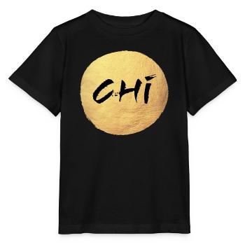Yoga Kreis Gold Chi Namaste om Shanti deluxe Yogi - Stanley/Stella Kinder T-Shirt MINI CREATOR  - Schwarz - Vorne - Mikhail (115cm)