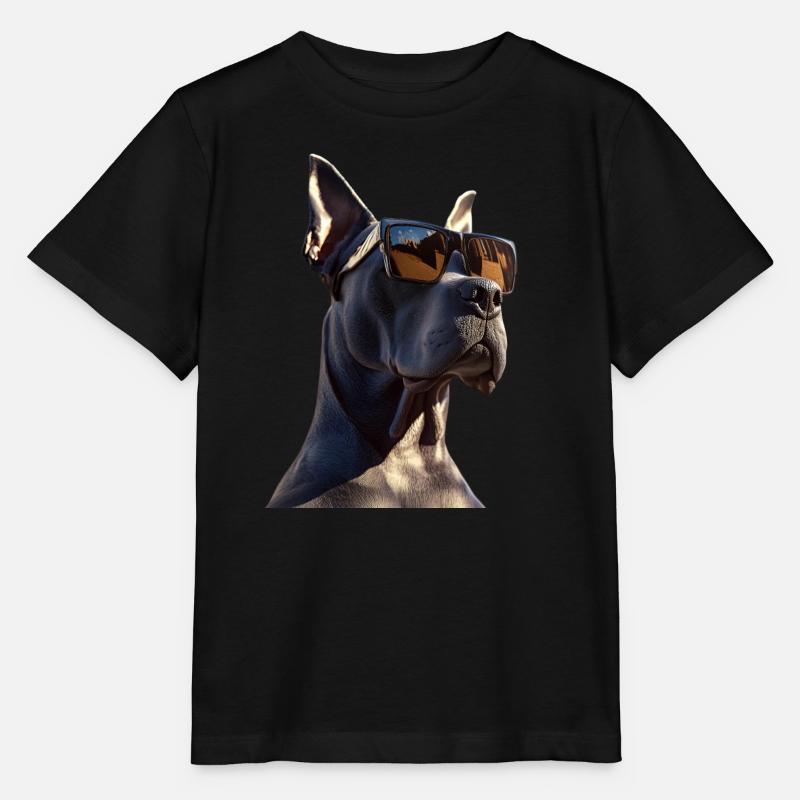Deutsche Dogge Hatzrüde Saupacker Große Doggen - Stanley/Stella Kinder T-Shirt MINI CREATOR  - Schwarz