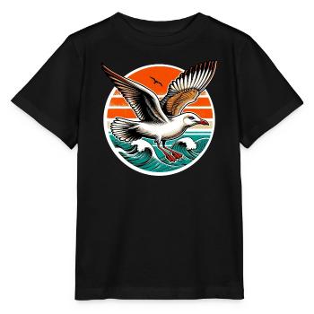 Mouette - T-shirt bio MINI CREATOR Stanley/Stella Enfant - noir - Devant - Mikhail (115cm)