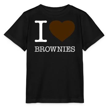 I LOVE BROWNIES - Stanley/Stella MINI CREATOR Kids’ T-Shirt - black - Front - Mikhail (115cm)