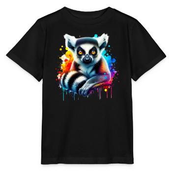 Lémurien - T-shirt bio MINI CREATOR Stanley/Stella Enfant - noir - Devant - Mikhail (115cm)